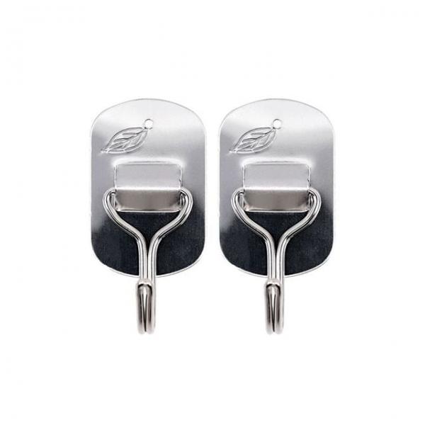 수건부착고리 고리형소품걸이 사각스텐고리 다용도고정행거 방벽걸이 사각/2P 다용도