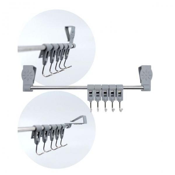 다용도주방걸이 국자거치대 조리기구홀더 싱크대정리행거 주방용품걸이 5구 행주