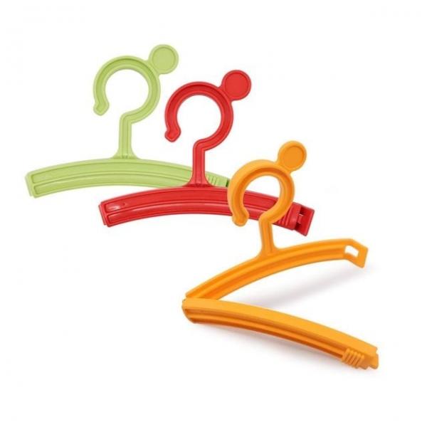 소분봉지집게 과자밀봉클립 밀폐용집게 먹다남은봉지밀봉핀 다용도밀폐집게 고리형/3p 보관