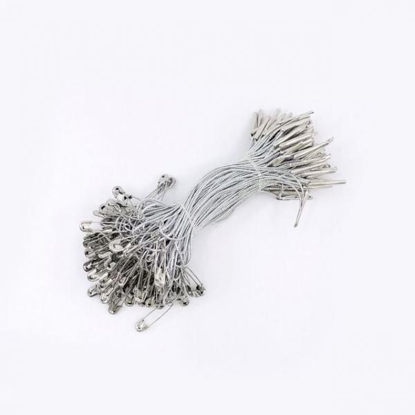 상표실고리 의상택끈 옷핀 반품방지택고리 라벨끈 은색 상점