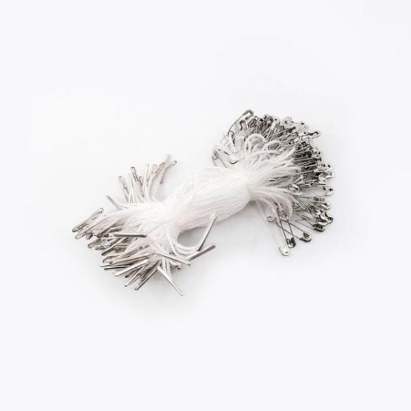 상표실고리 의상택끈 옷핀 반품방지택고리 라벨끈 구리색 라벨