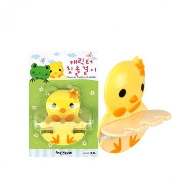 신혼부부칫솔걸이 가족칫솔걸이 흡착식걸이 귀여운캐릭터꽃이 아이들습관거치대 3구