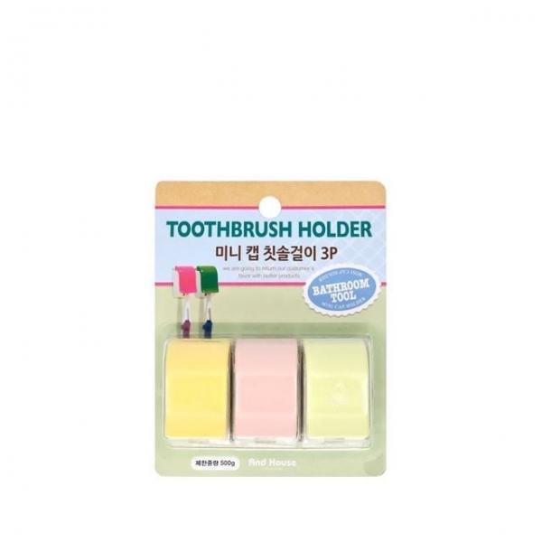 물빠지는칫솔걸이 칫솔걸이 욕실벽걸이 치약칫솔꽃이 가족꽃이 3p