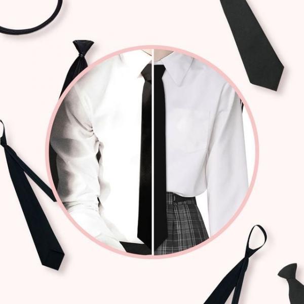 하객지퍼넥타이 면접 하객 폭넓은스타일 레이어드 데일리넥타이 남녀공용