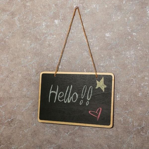 빵집미니보드 카페 빵집 인테리어 걸수있는끈 분필칠판 다용도