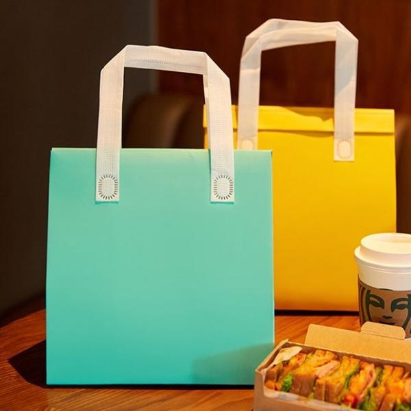 부직포 냉온 쇼핑백가방 민트(22cmx26cm)