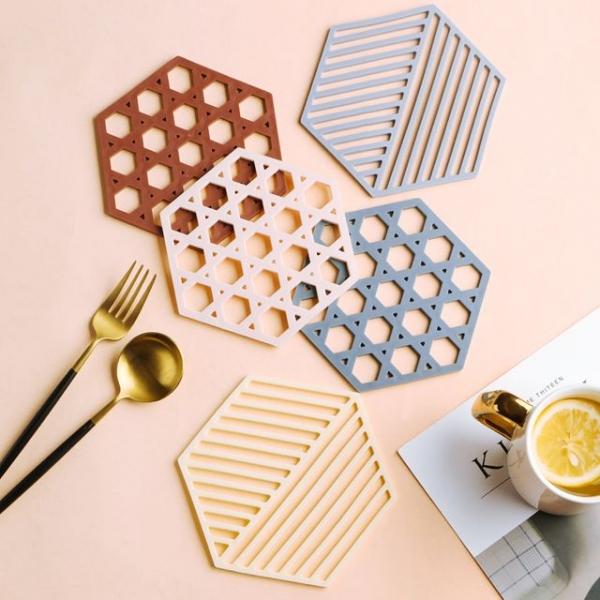 실리콘 북유럽풍 받침대 컵 티코스터 DD-11768