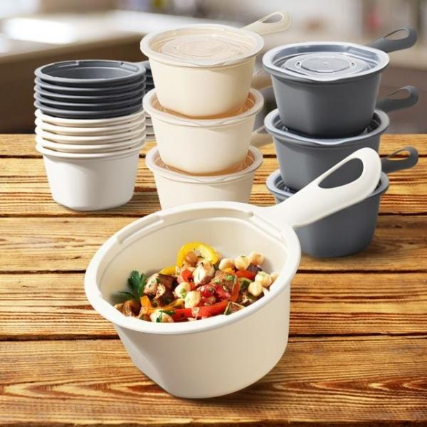 손잡이쿡앤밥 275ml 10P 냉동밥보관용기 냉장고소분통