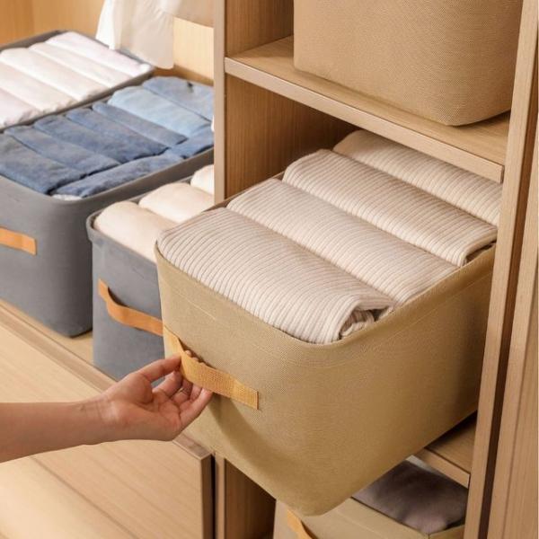 어레인지 패브릭 수납 정리함 사각바구니 바스켓