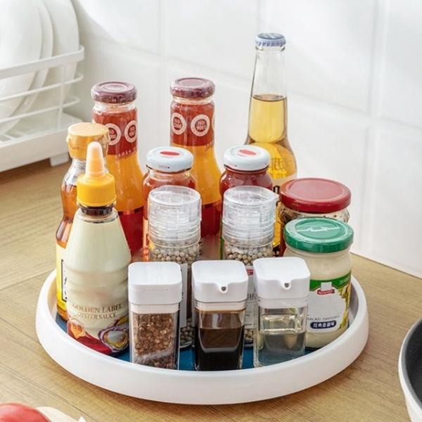 다용도 양념통 정리대 회전트레이 냉장고정리대