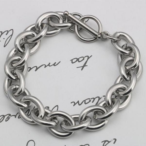 써지컬스틸 골리앗체인 남녀공용 팔찌(8mm)