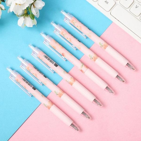 피치 복숭아 프레스 볼펜 판촉볼펜 사무실볼펜