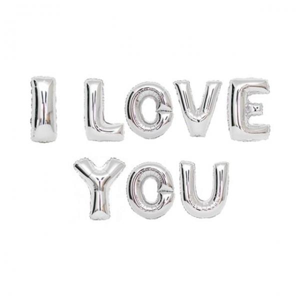 생일 기념일 홈 파티 아이러브유 은박 풍선 DD-09939