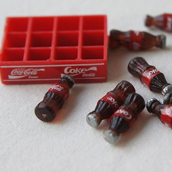 콜라가 하나씩 분리되는 박스 코카콜라 미니어처