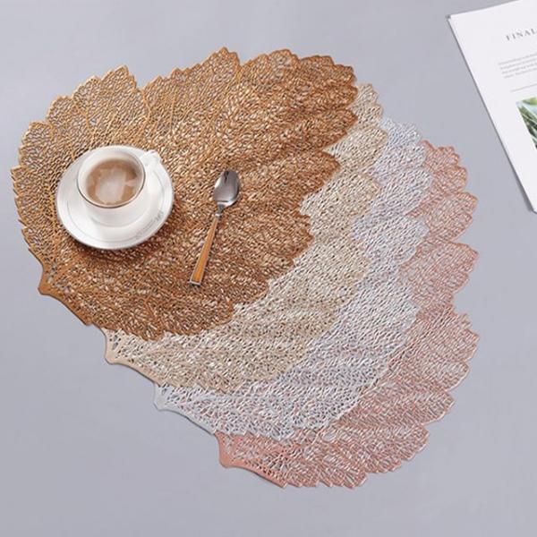 우드테이블매트 식탁매트 테이블데코 나뭇잎 매트