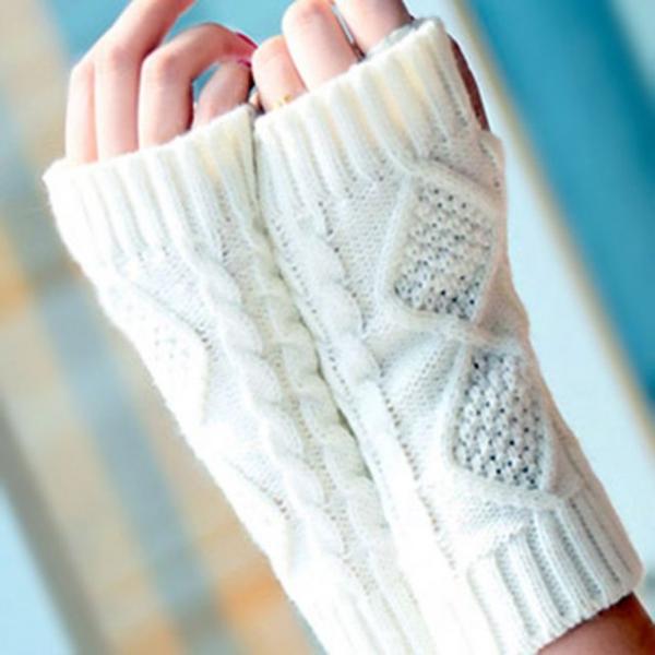 장갑형 사무실 회사 예쁜 다이아 니트 핸드 워머