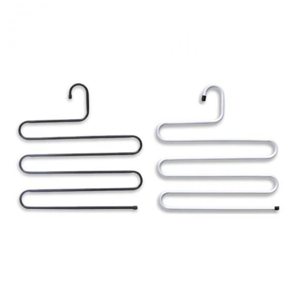 논슬립 심플 S자 5단 바지걸이 옷걸이 옷장홀더