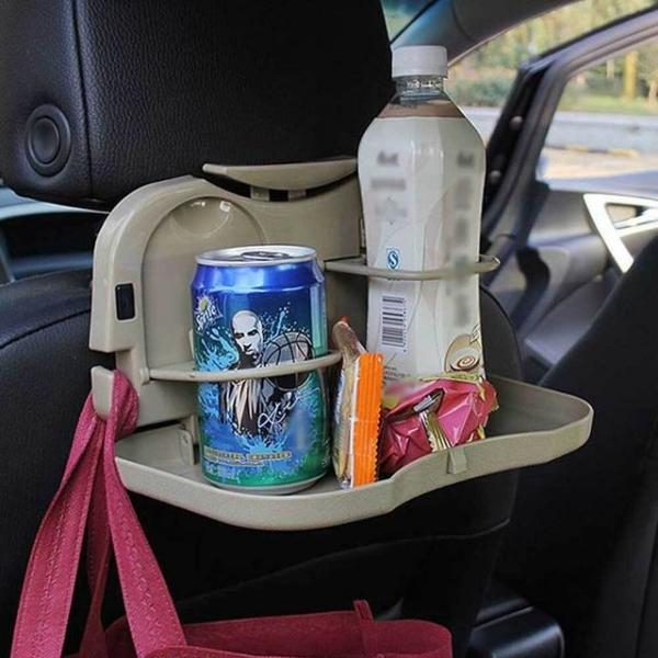 자동차 멀티트레이 뒷좌석 테이블 수납 차량 컵홀더