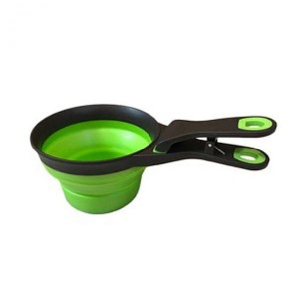 강아지 사료 스쿱 급식 조절 스푼 보관 클립 M 237ml