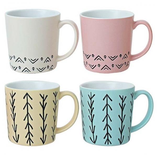 코튼 도자기 머그컵 1P 머그잔 물컵 예쁜컵 커피컵