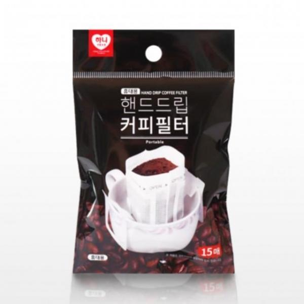 하니 핸드드립 커피필터 15매입 W