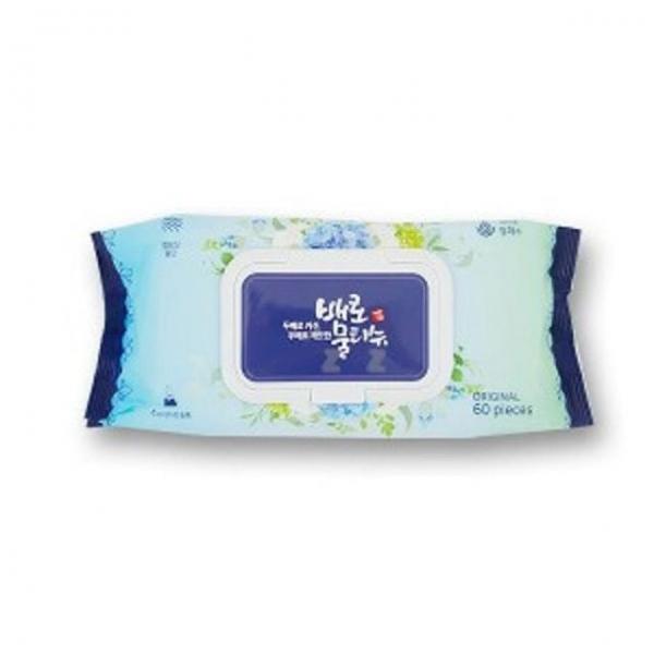 물티슈 휴대용 아기 다용도 캡형 화장지 물티슈 60매