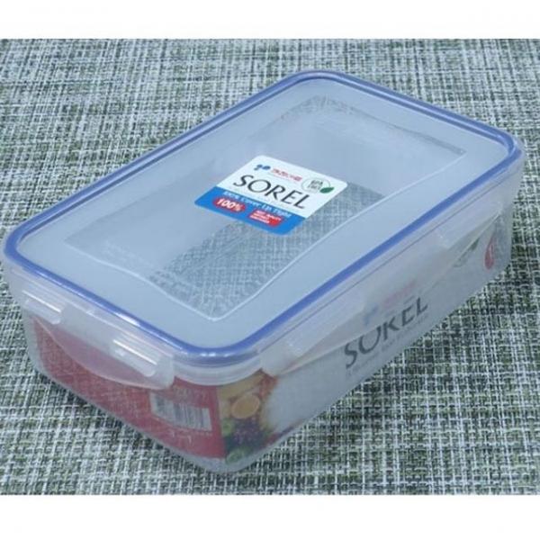 밀폐 용기 뚜껑 반찬통 찬기 냉장고 보관통 1.1L