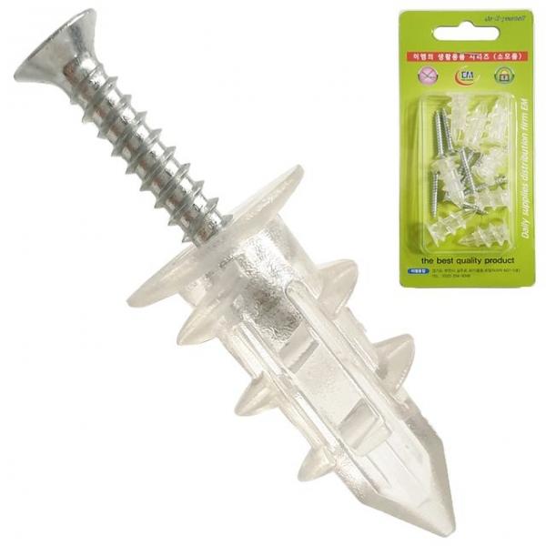 이엠 석고 오픈 앙카 8P 석고피스 나사못 칼블럭 피스