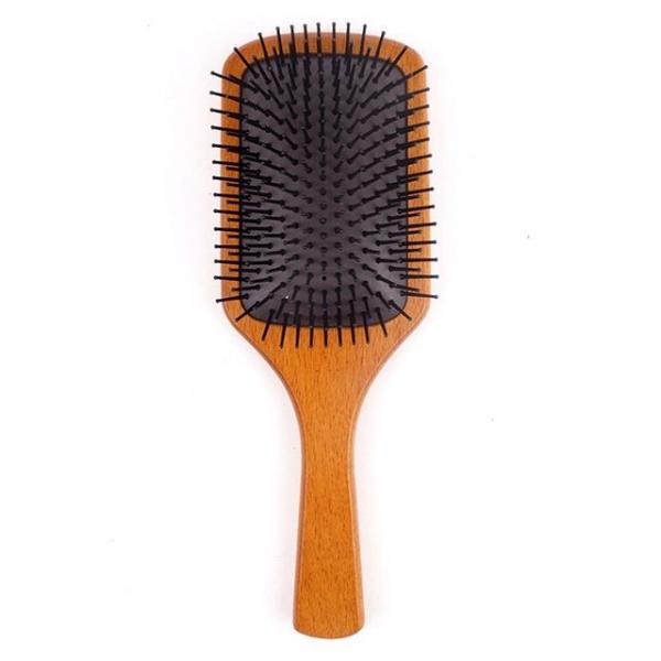 우든 패들 브러쉬 쿠션 두피마사지 두피 머리빗