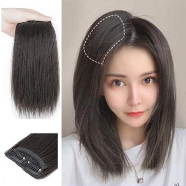 여성 정수리 인모 부분 가발 20cm 1P 볼륨 빗살핀