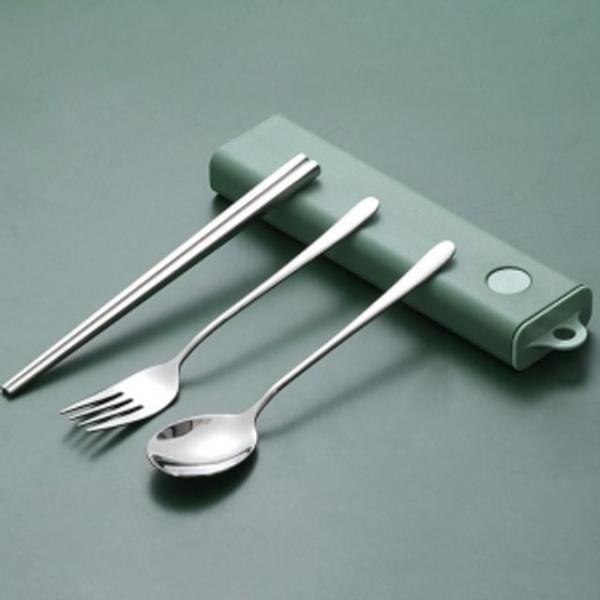 수저 포크 세트 그린스텐 휴대젓가락숟가락세트 휴대포크수저세트