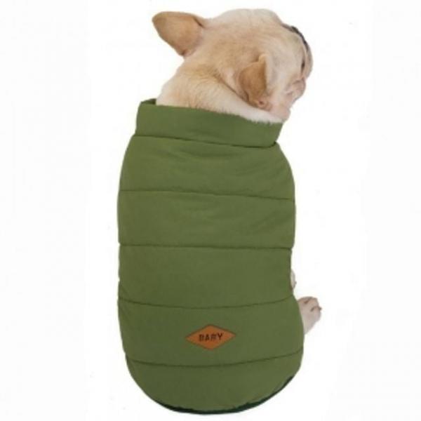 패딩 반려견 옷 L 그린 애견옷 강아지의류