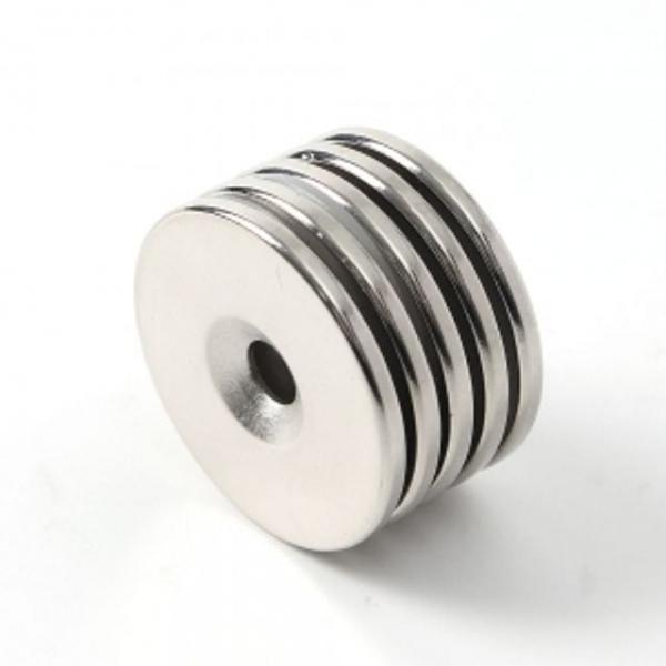 원형 자석 5개입 30x3mm 접시홀자석 홀105