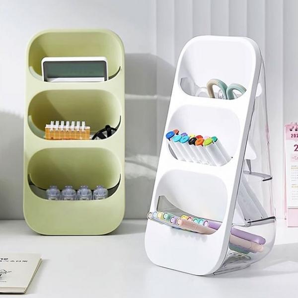 스탠드형 책상 오거나이저 연필꽂이 수납함 정리함