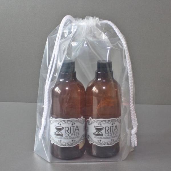 투명 양줄 더스트백 비닐복주머니 조리개(10매)3가지