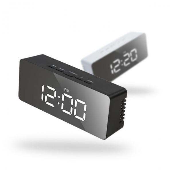 온도측정 밝기조절 LED 뷰티미러 알람시계 Studio