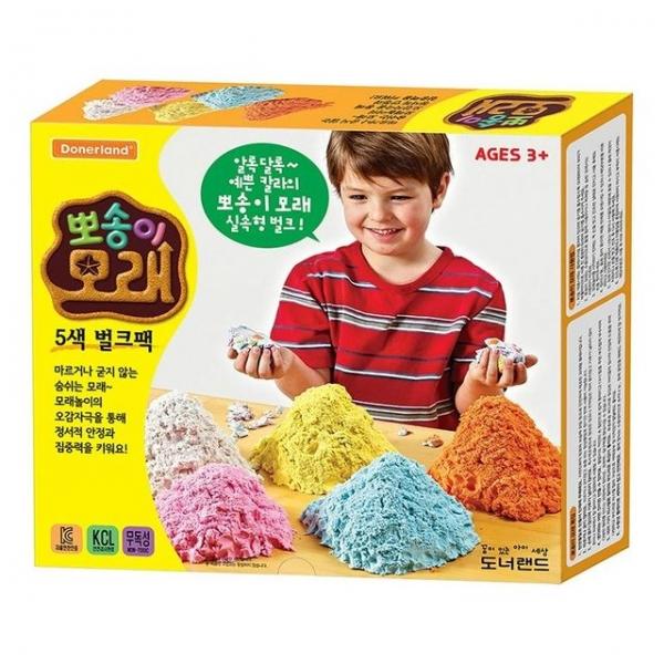 도너랜드뽀송이모래 클레이 5색 벌크팩 - 48748