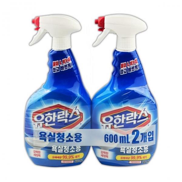 유한락스 욕실청소용 600ml 2P - O