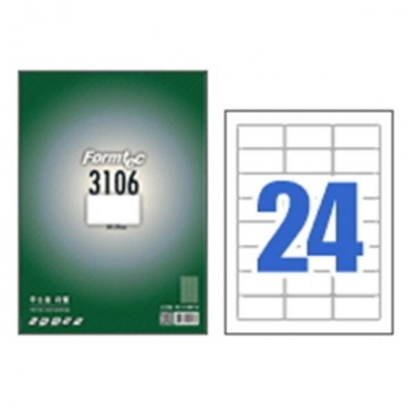 한국폼텍 폼텍라벨지 3106 (24칸 100매)