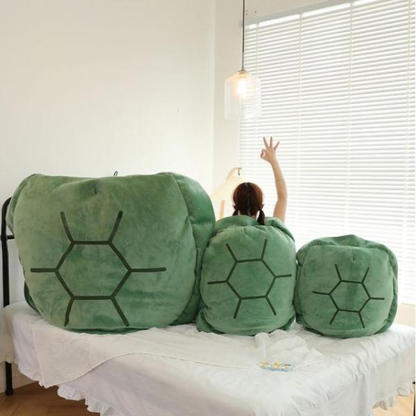 거북이 등딱지 80cm 입는 낮잠 쿠션 등껍질 등쿠션