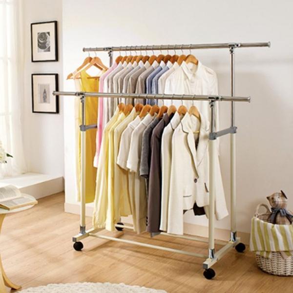 upgrade 이동식 행거 2단 드레스룸 옷걸이행거 스탠드