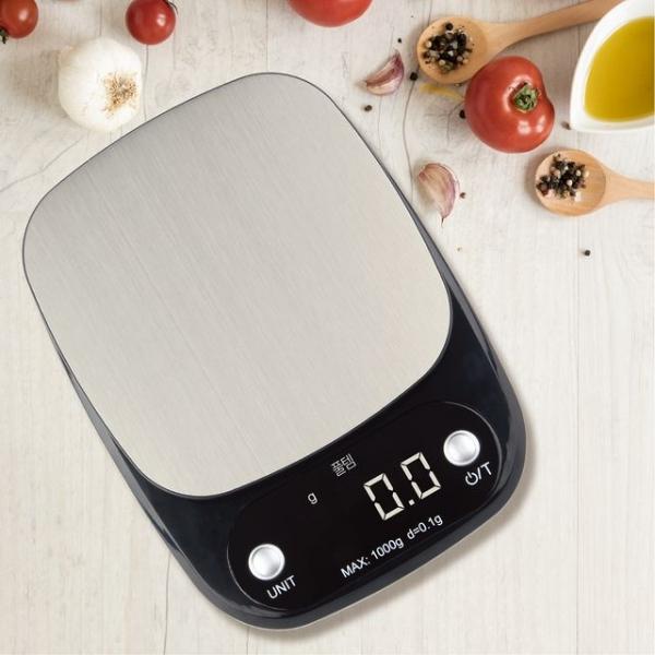 그랑데플러스 주방용 가정용 정밀 전자저울 1kg 0.1g