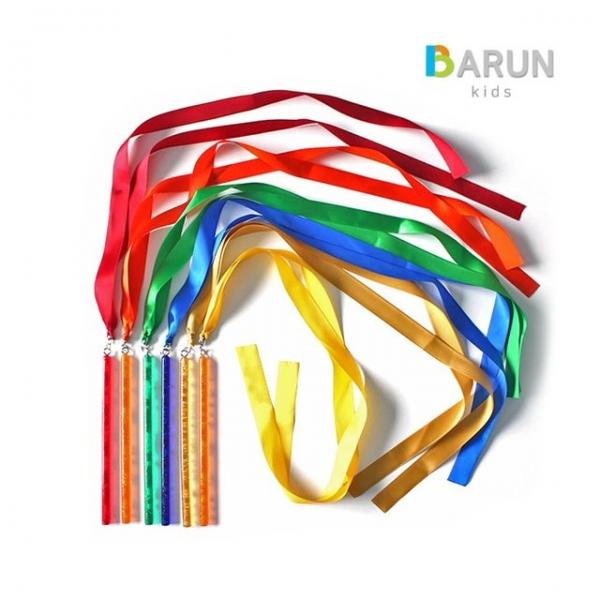 바른키즈 레인보우 리본막대 6개세트
