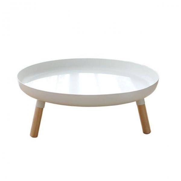 미니 다용도 테이블 (화이트-우드) 티테이블 화분선반