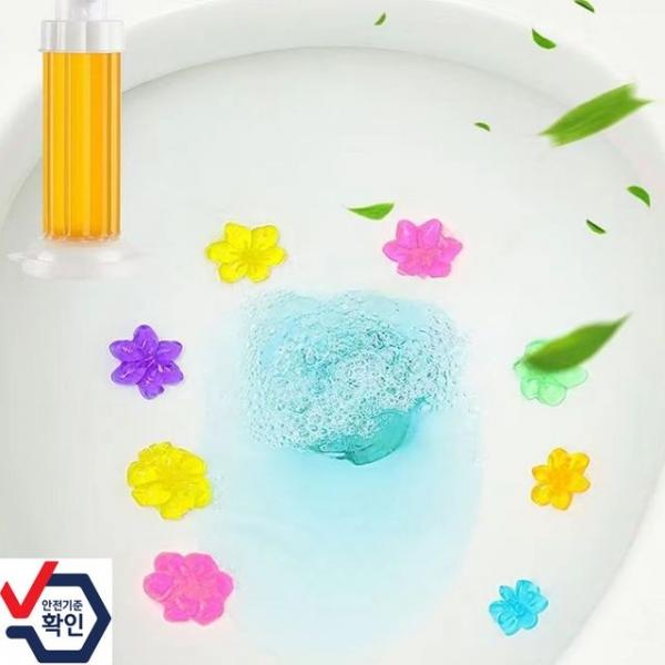 화사한 플라워 향기젤 스탬프클리너 젤 변기세정제