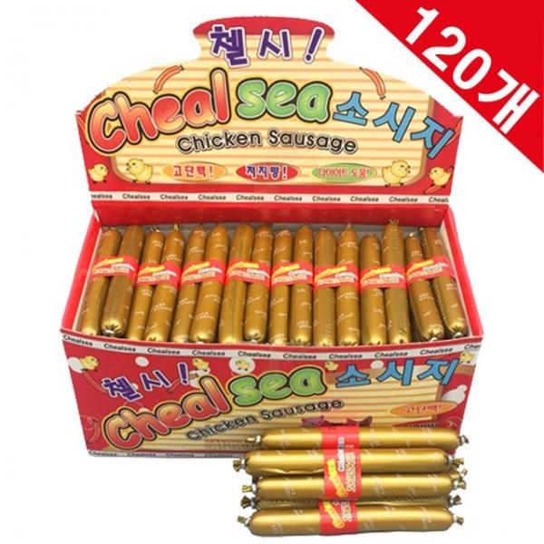 강아지 영양간식 대용량소시지 120P 덕용