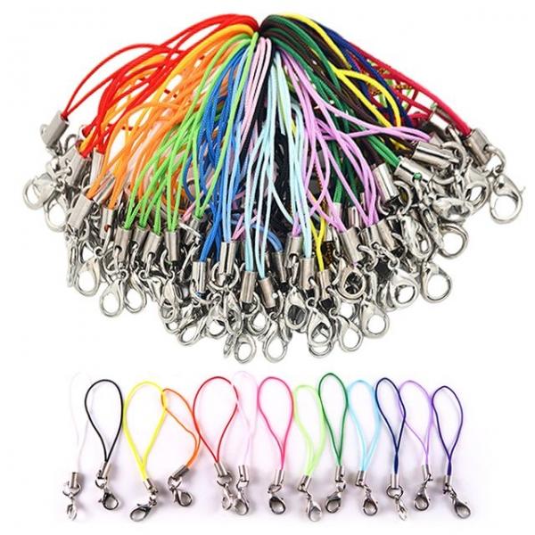 핸드폰줄 휴대폰줄 다용도 고리링 (약100개)-칼라혼합