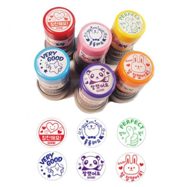 아이비스 만년스탬프 칭찬도장 스템프 (6개 1세트)