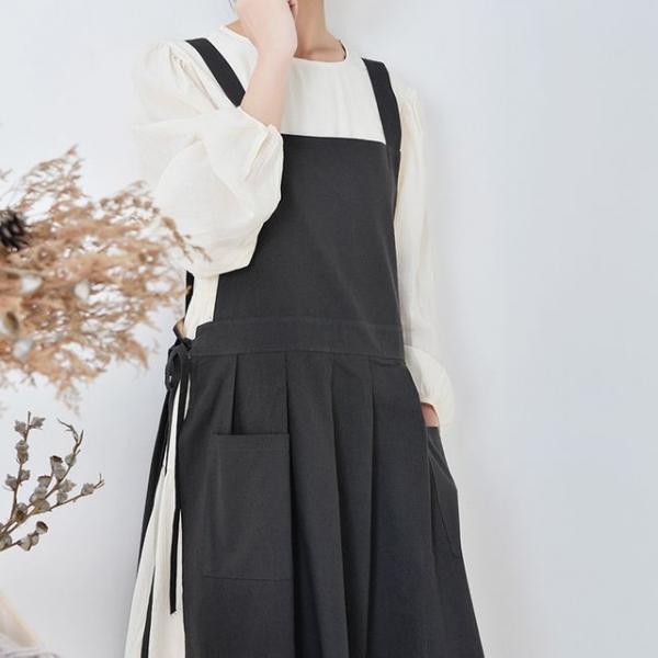 레이어드 앞치마 린넨 어린이집 유치원 원피스