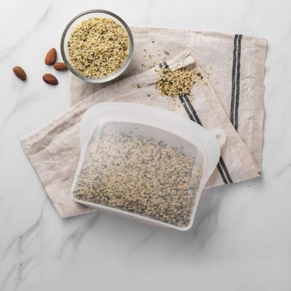 락앤락 실리콘 크린지퍼백 1200ml 렌지 밀폐용기